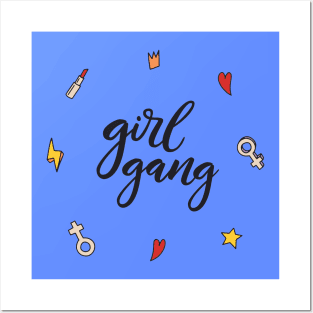 Girl Gang Funny Humor Girly Quote Posters and Art